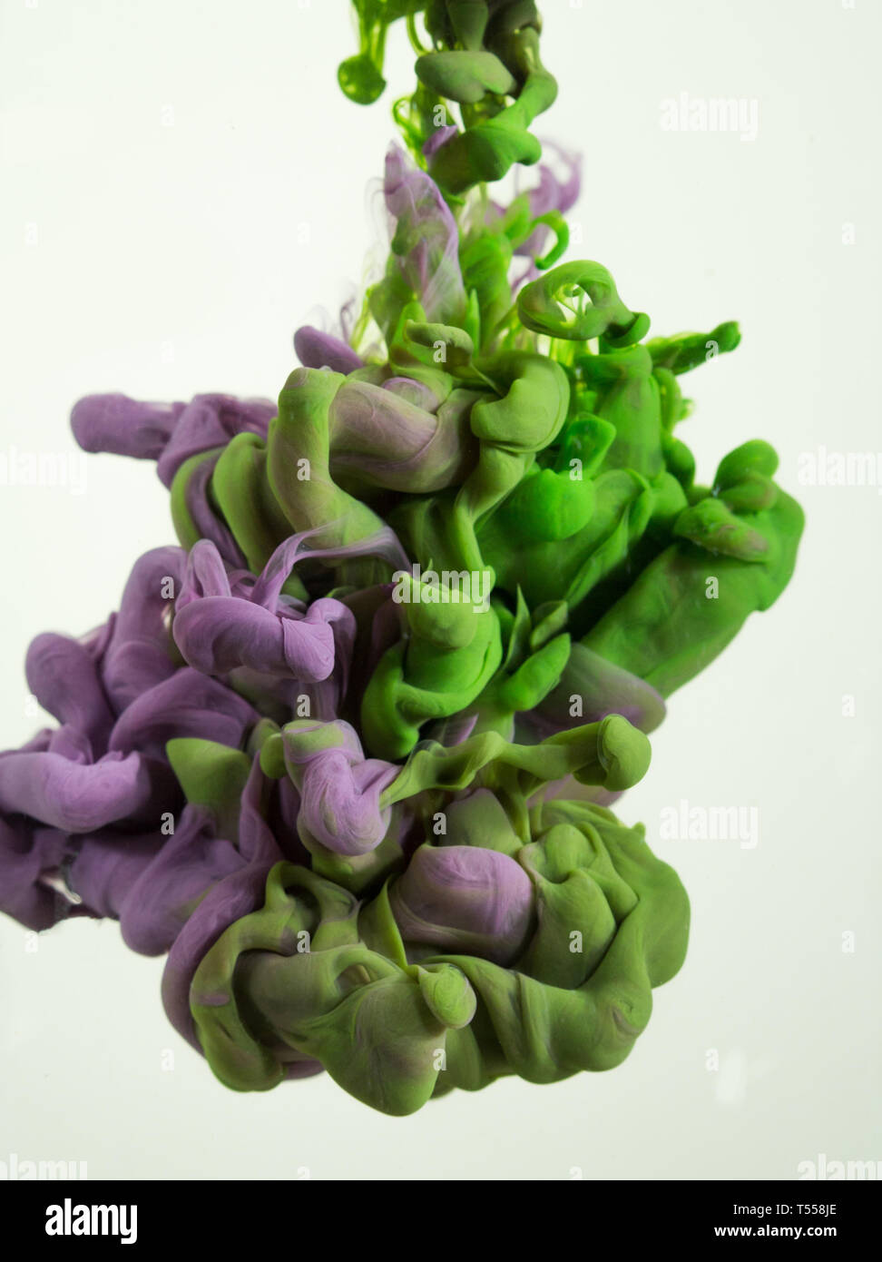 colorful ink drops in water Stock Photo Alamy