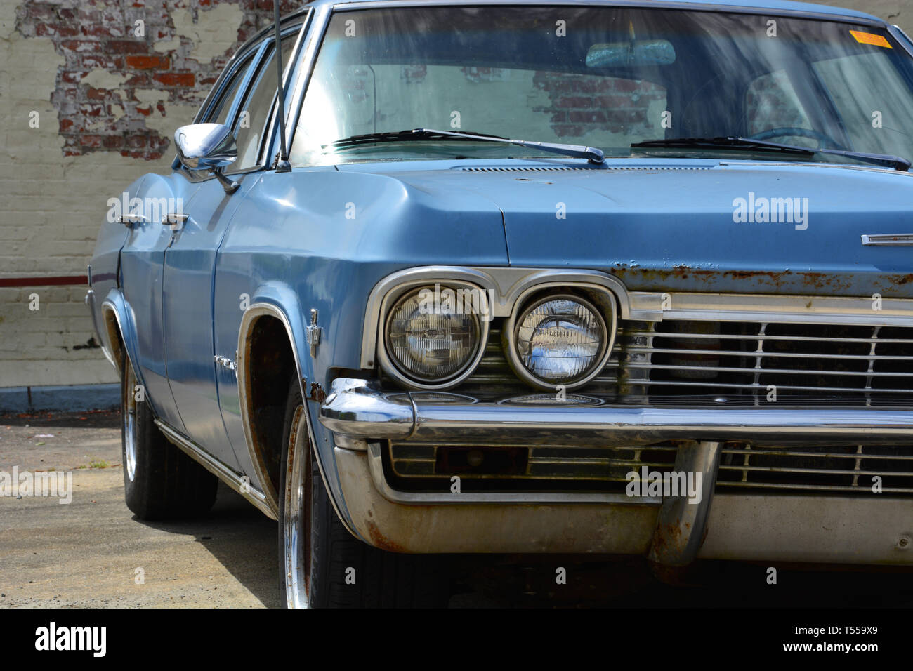 Chevy impala blue hi-res stock photography and images - Alamy