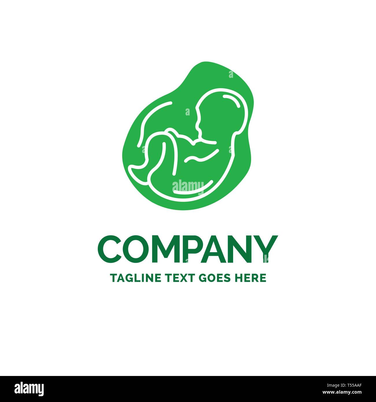 Baby, pregnancy, pregnant, obstetrics, fetus Flat Business Logo