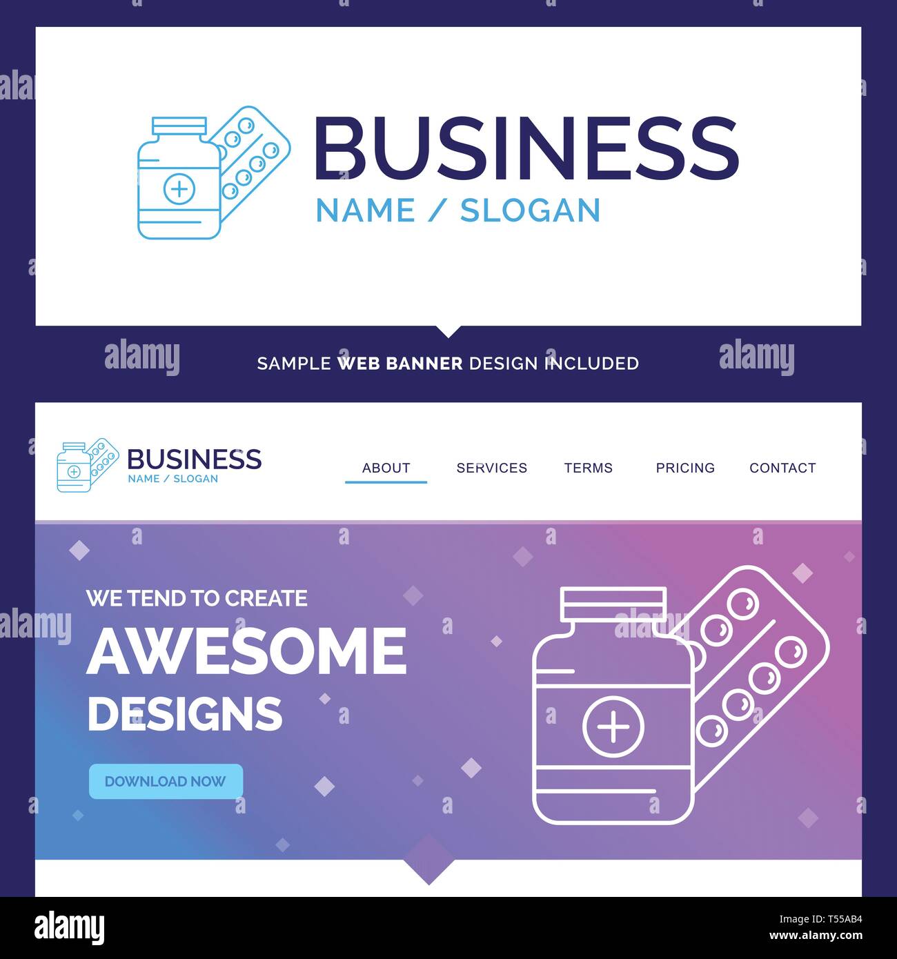 Beautiful Business Concept Brand Name medicine, Pill, capsule, drugs