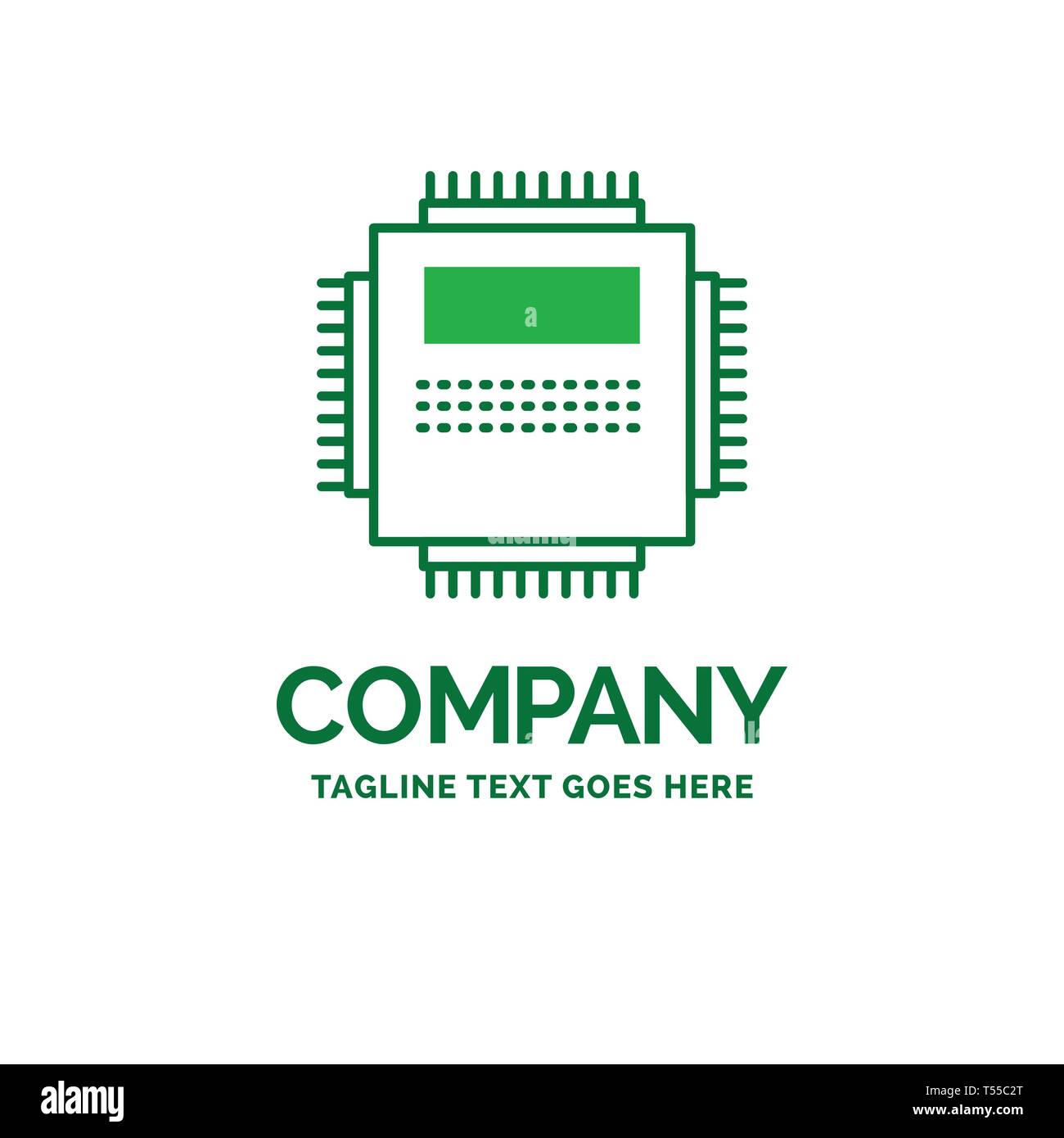 Processor Hardware Computer Pc Technology Flat Business Logo