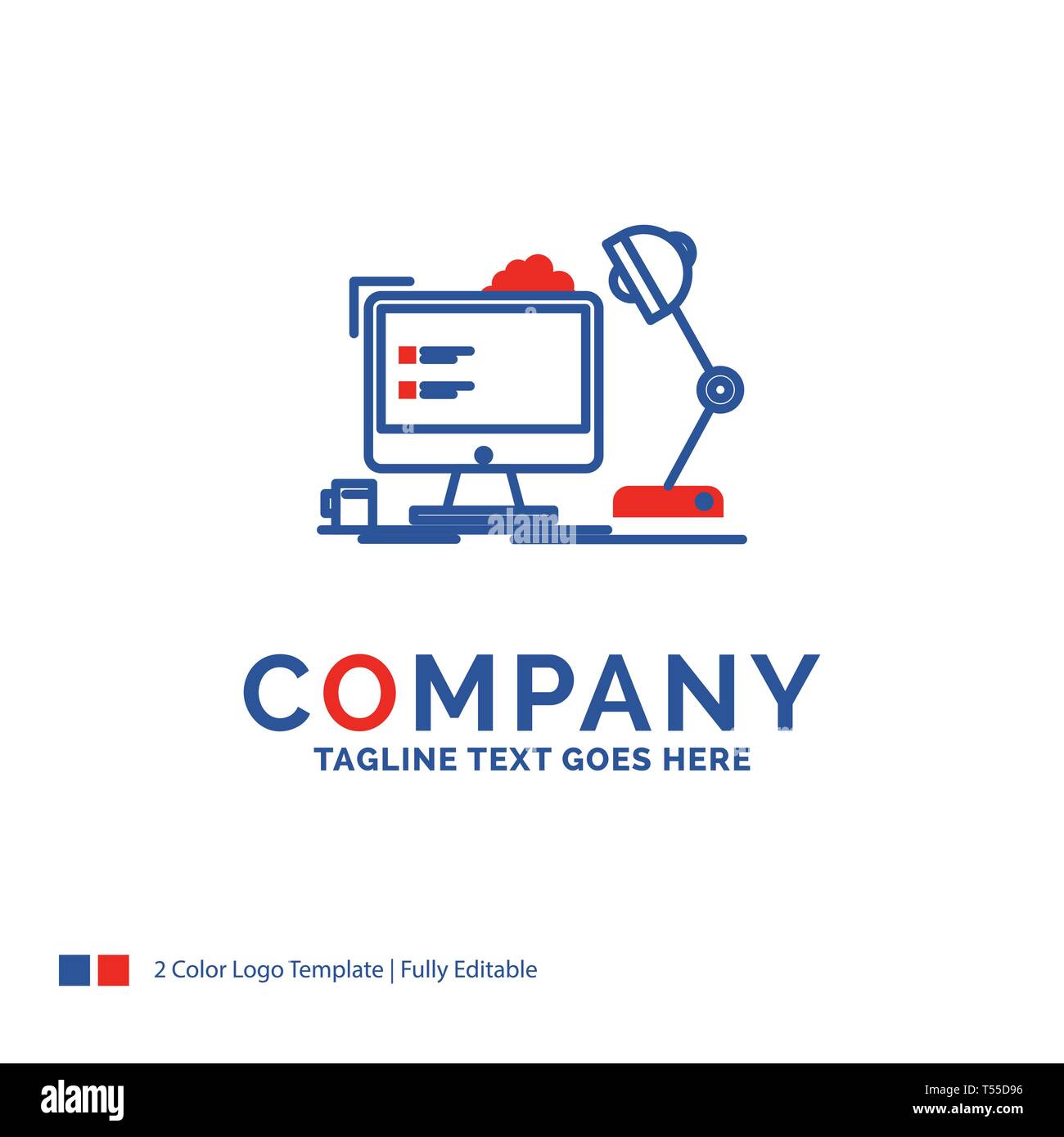 Company Name Logo Design For Workplace Workstation Office Lamp