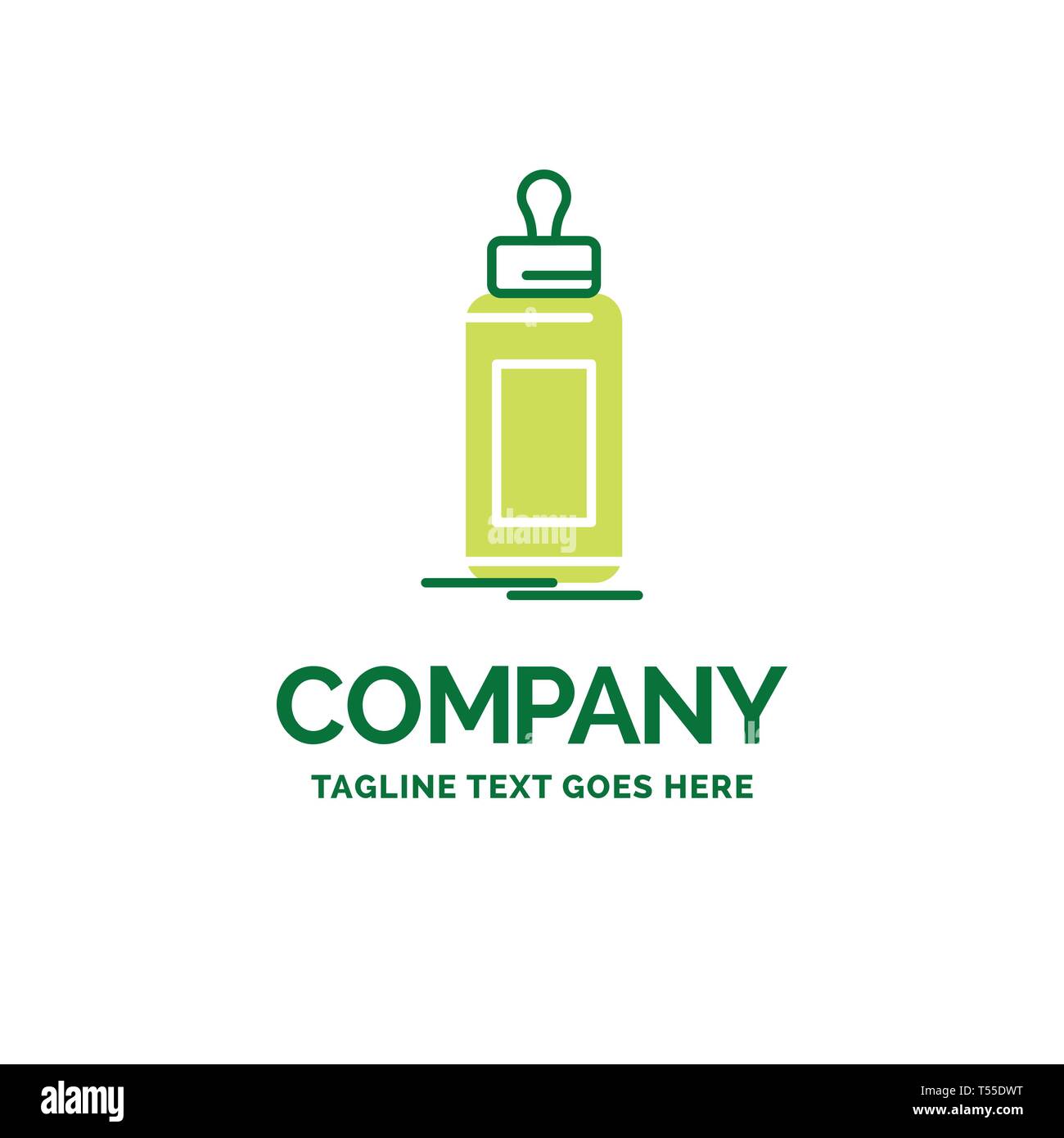 Feeder Bottle Child Baby Milk Flat Business Logo Template Creative Green Brand Name Design Stock Vector Image Art Alamy
