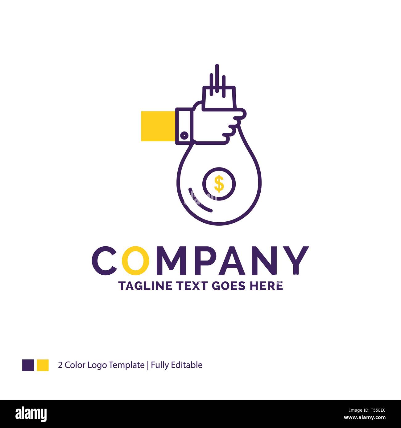 Company Name Logo Design For Bag Finance Give Investment Money