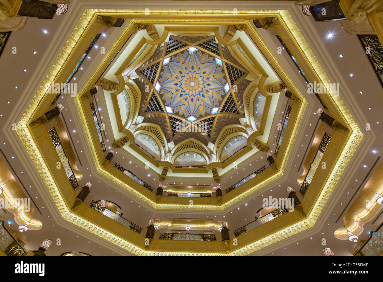 UAE, Abu Dhabi, Emirates Palace Hotel Stock Photo