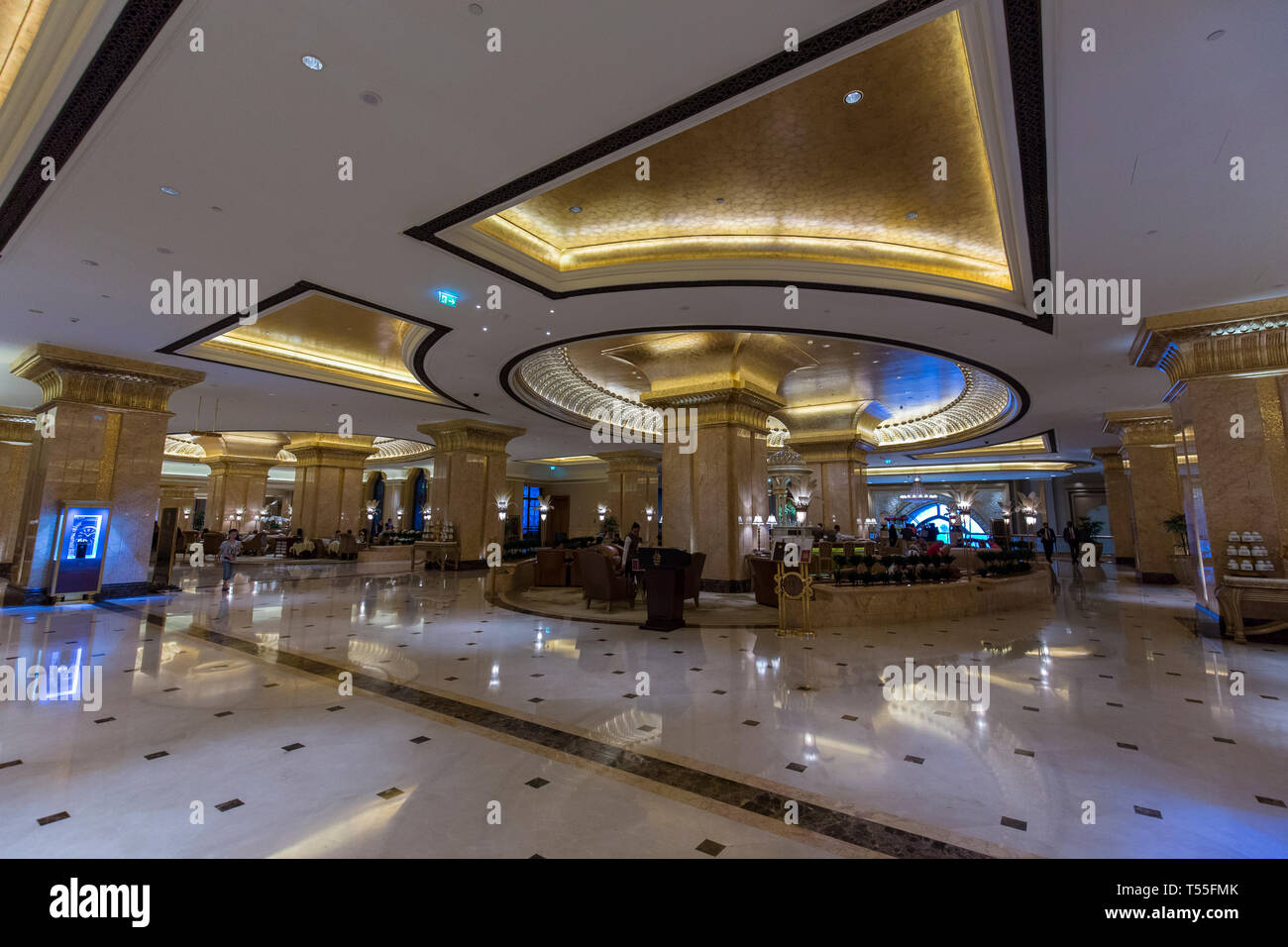 UAE, Abu Dhabi, Emirates Palace Hotel Stock Photo