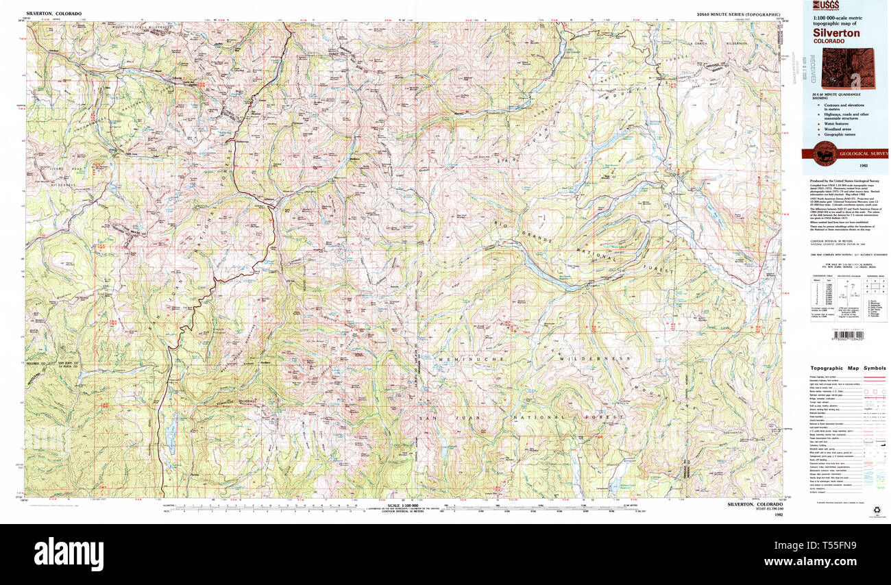 Map of silverton hires stock photography and images Alamy