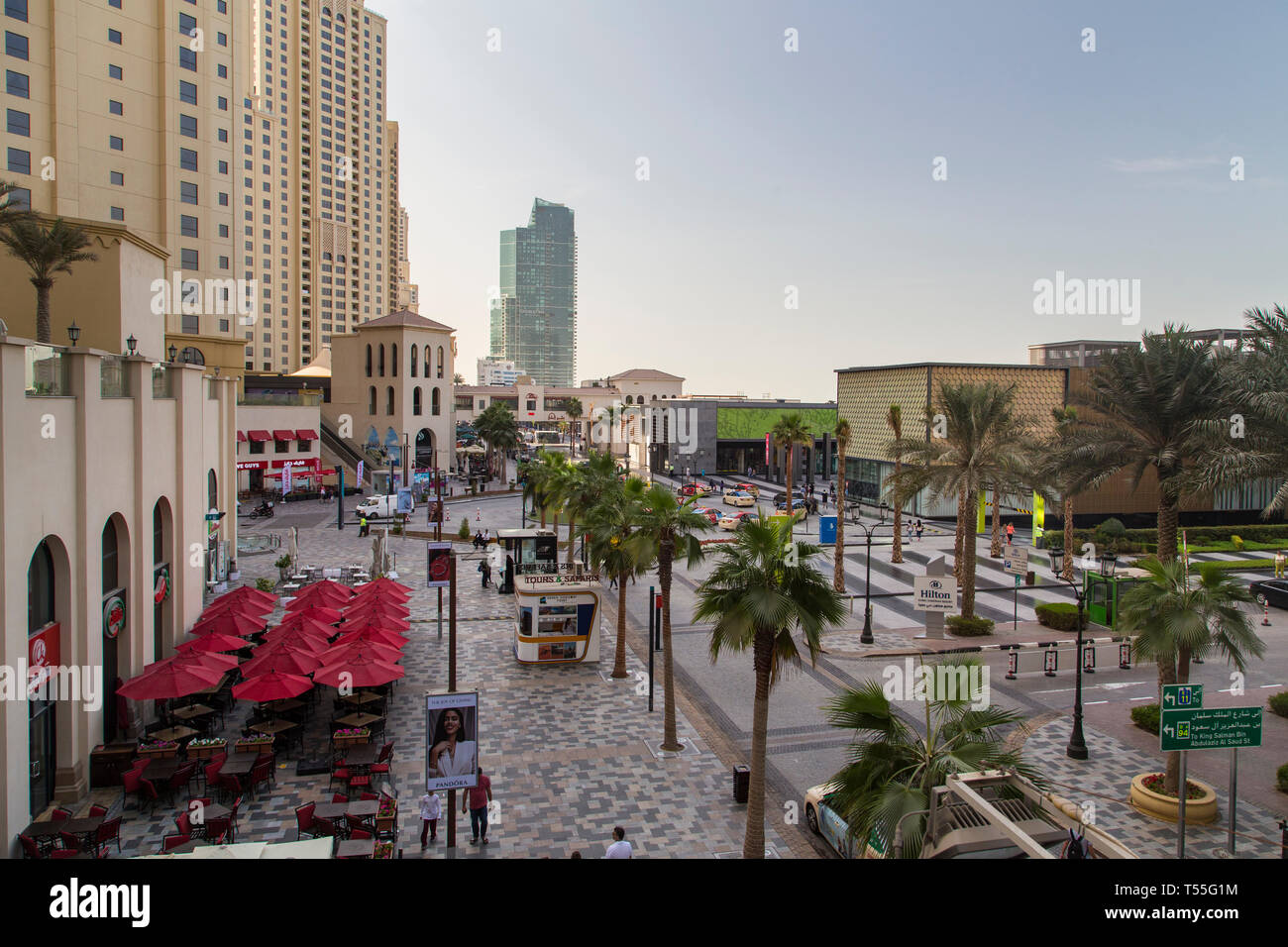 UAE, Dubai, Dubai Marina Stock Photo