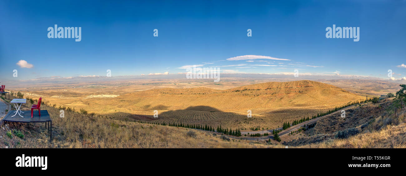 Panoramic view of Sakarya Valley from Duatepe Martyrs' Memorial under ...