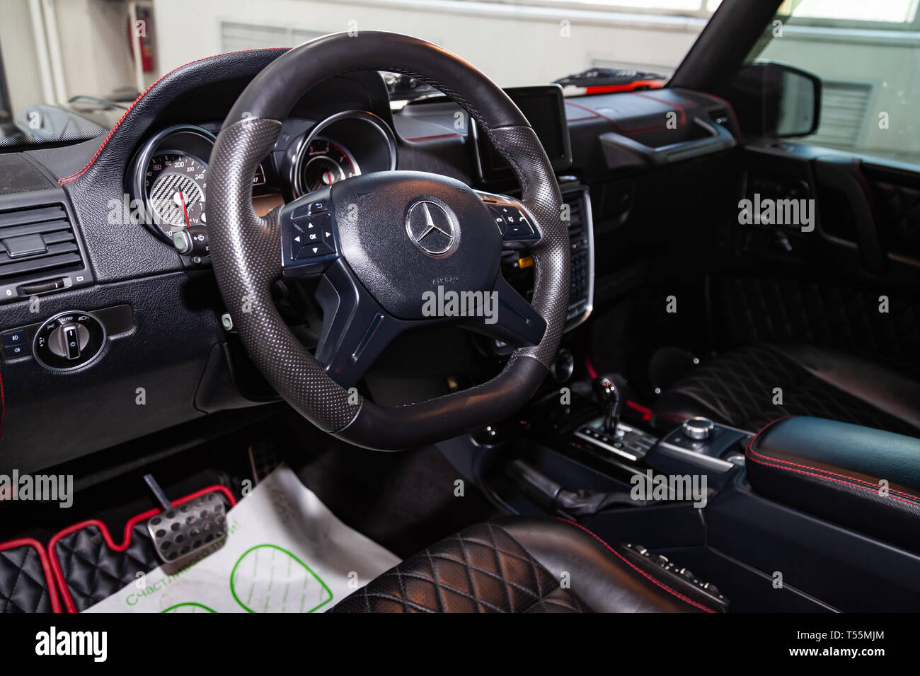 Novosibirsk Russia 04 12 2019 The Interior Of The Car