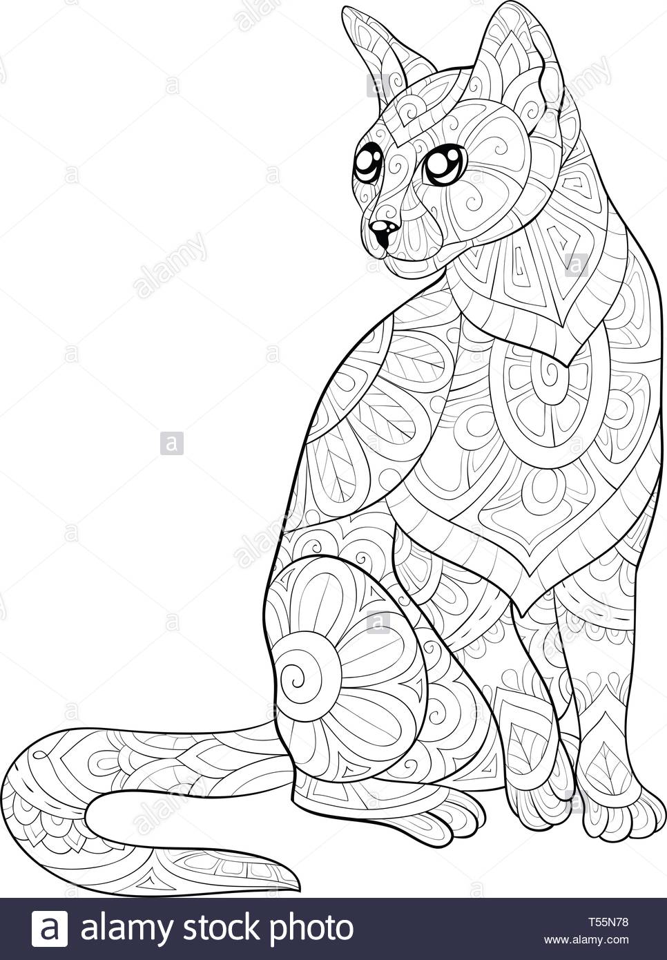 87+ Coloring Book Page Cat HD 87+ Coloring Book Page Cat HD