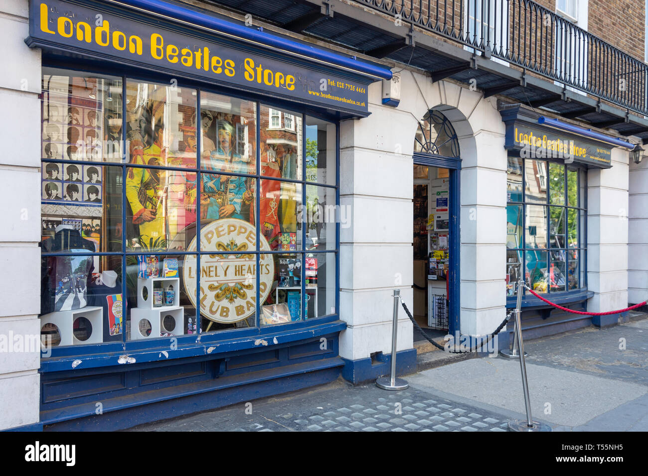 London Beatles Store, Baker Street, Marylebone, City of Westminster, Greater London, England, United Kingdom Stock Photo