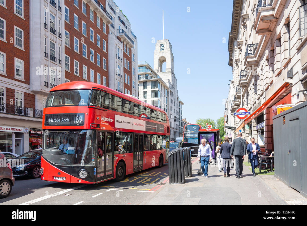 Baker Street, Marylebone, City of Westminster, Greater London, England, United Kingdom Stock Photo