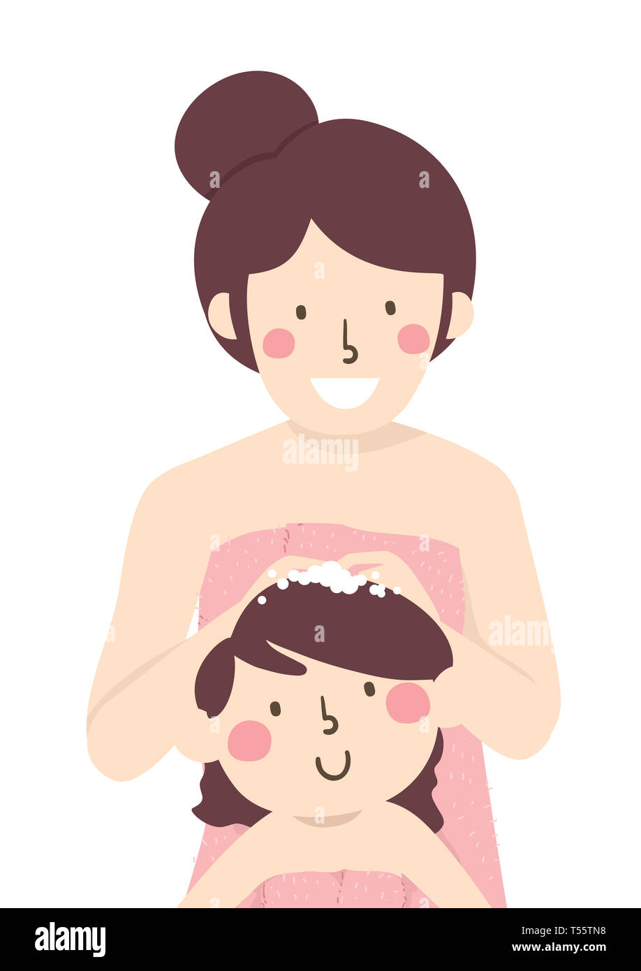 Woman in bath shampooing hair hires stock photography and images Alamy