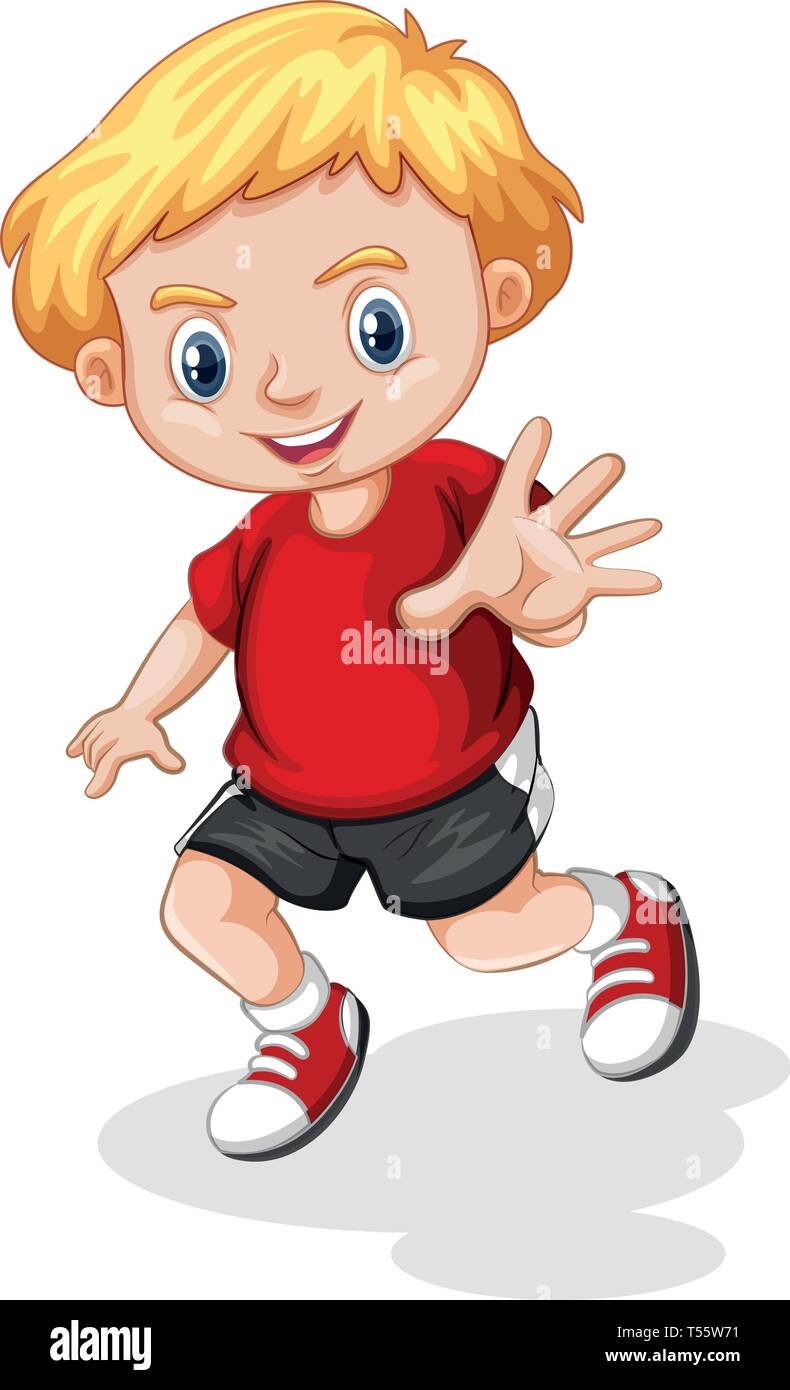 young blonde boy character illustration Stock Vector Image & Art - Alamy