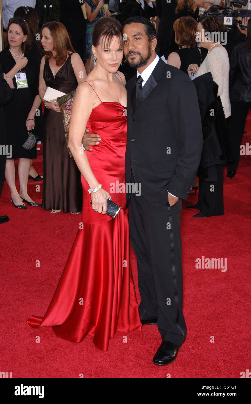 LOS ANGELES, CA. January 16, 2006 NAVEEN ANDREWS & wife BARBARA HERSHEY at the 63rd Annual