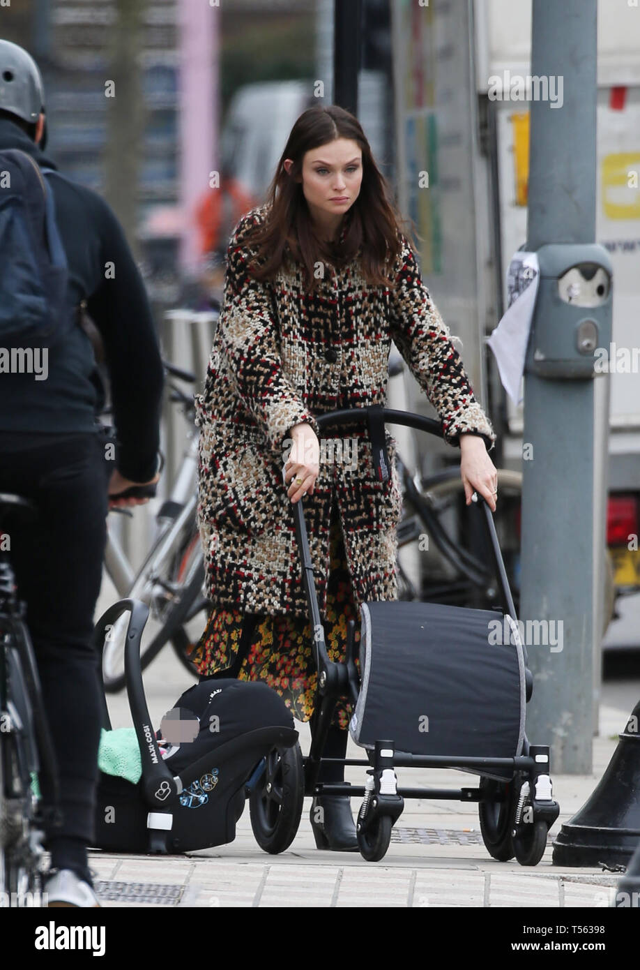 Sophie Ellis-Bextor And Her Newborn Son Mickey Outside The ITV Studios ...