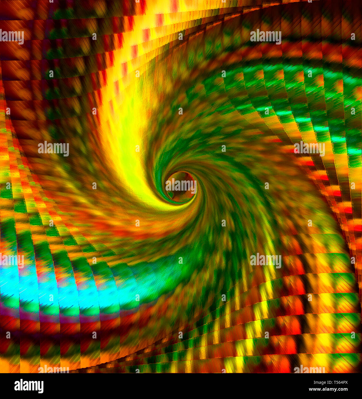 Colourful spiral abstract with a 3D look Stock Photo - Alamy