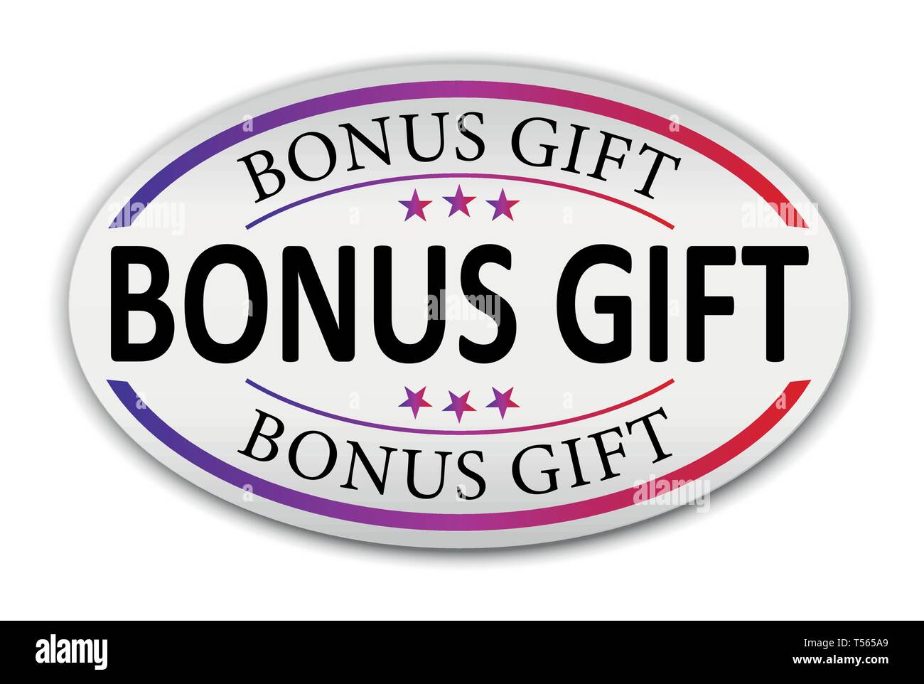Bonus card red ribbon Stock Vector Images - Alamy