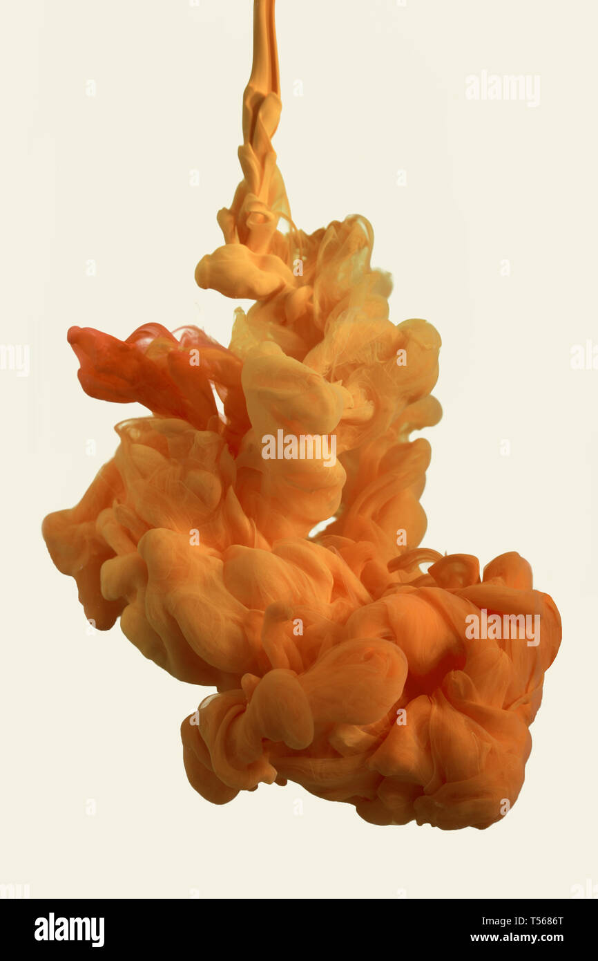 colorful ink drops in water Stock Photo Alamy