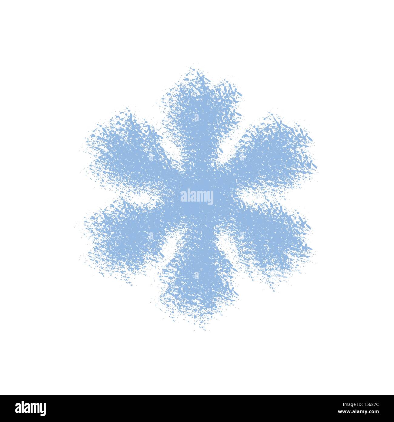Grunge Isolated Snowflake Stock Vector Image & Art - Alamy
