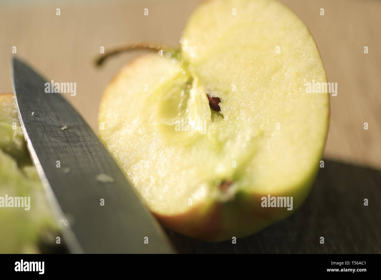 Cut apple hi-res stock photography and images - Alamy