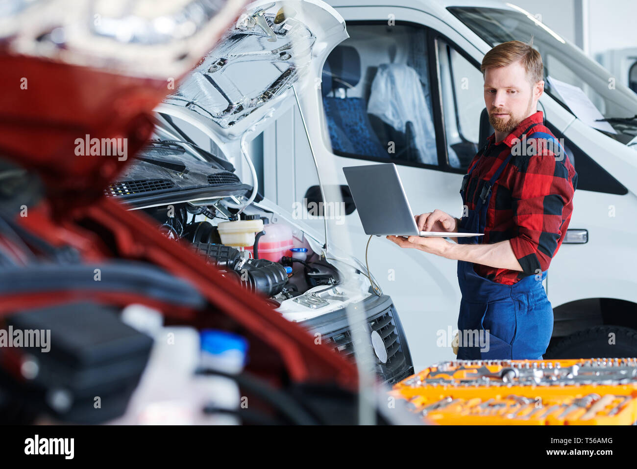 Repairman at work Stock Photo