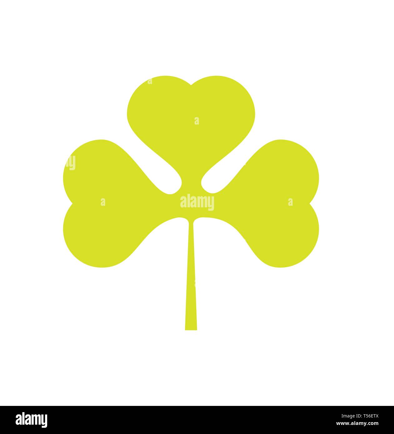 Clover icon on background for graphic and web design. Simple vector ...