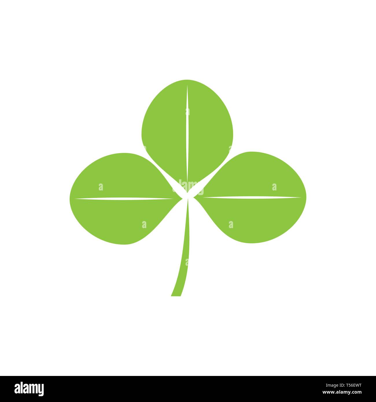 Clover icon on background for graphic and web design. Simple vector ...