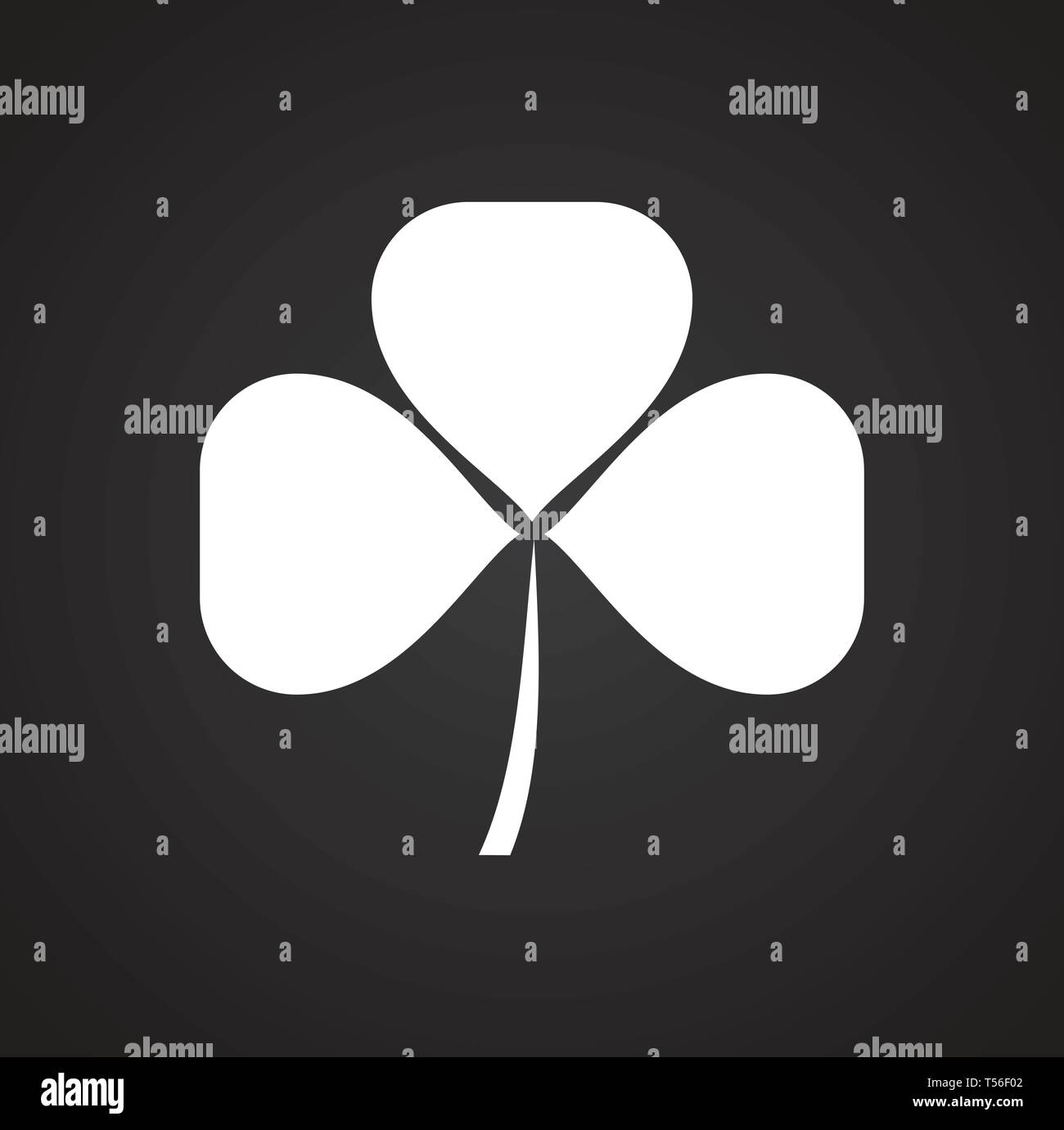 Clover icon on background for graphic and web design. Simple vector ...