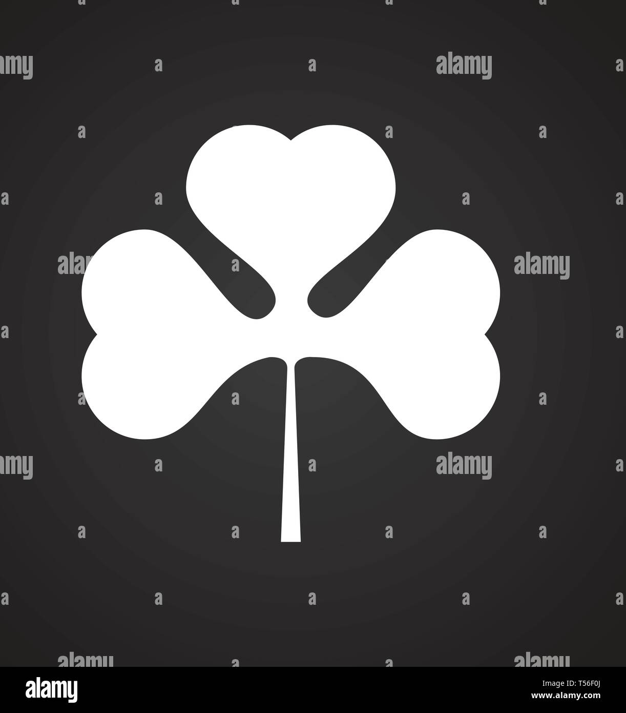 Clover icon on background for graphic and web design. Simple vector ...