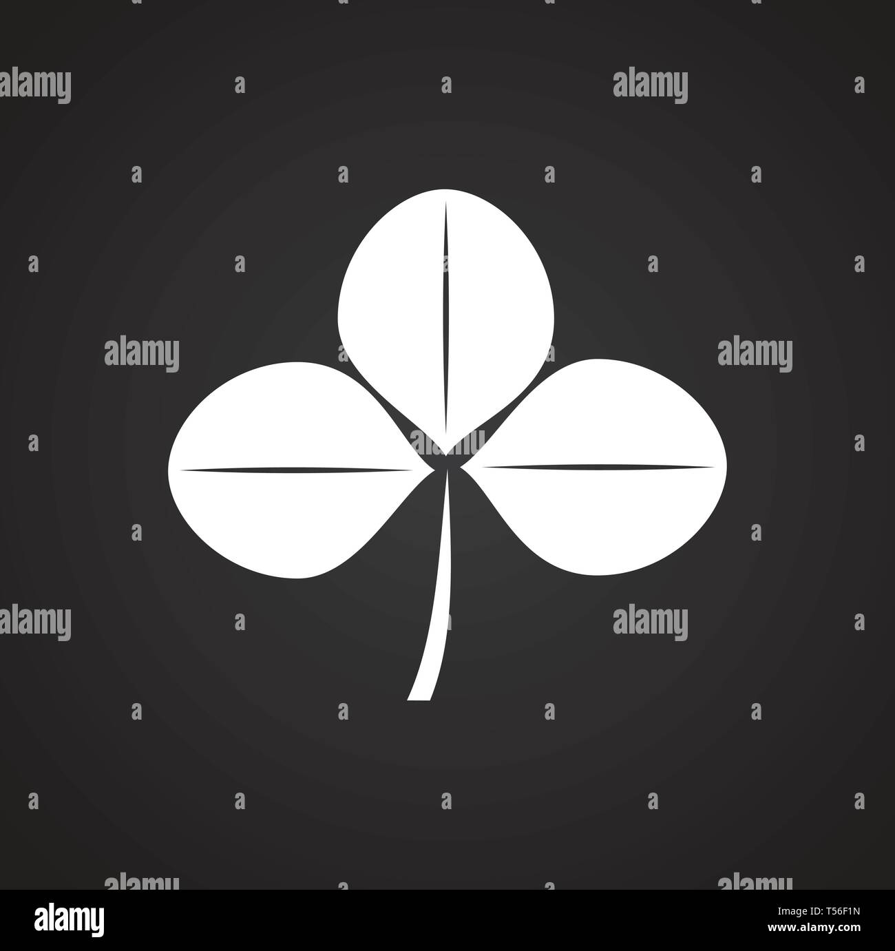 Clover icon on background for graphic and web design. Simple vector ...