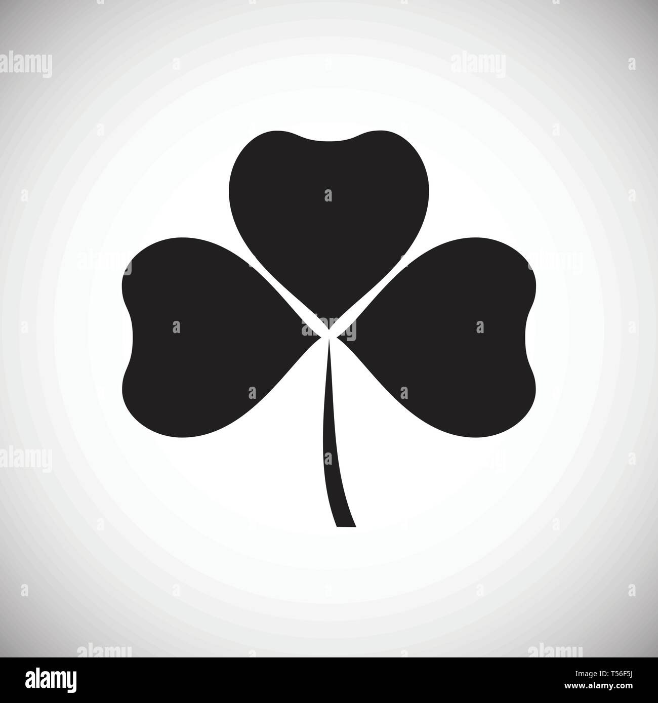 Clover icon on background for graphic and web design. Simple vector ...
