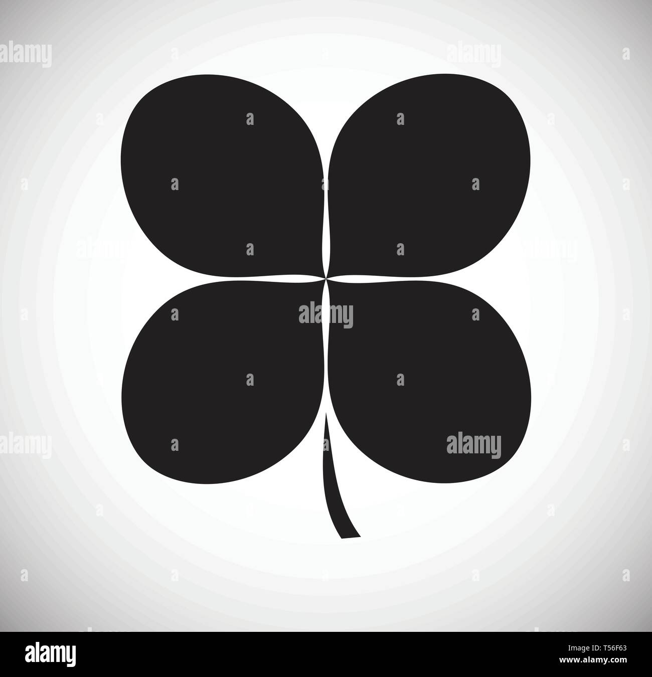 Clover icon on background for graphic and web design. Simple vector ...