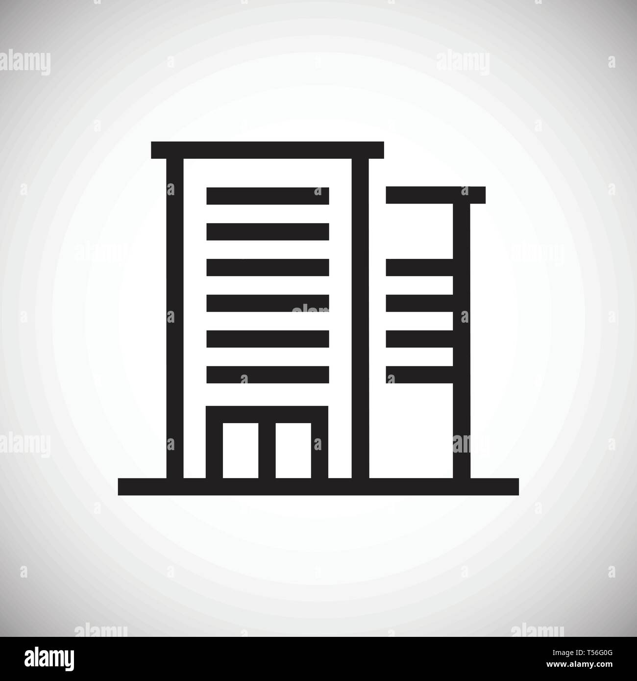 Building line icon on background for graphic and web design. Simple ...