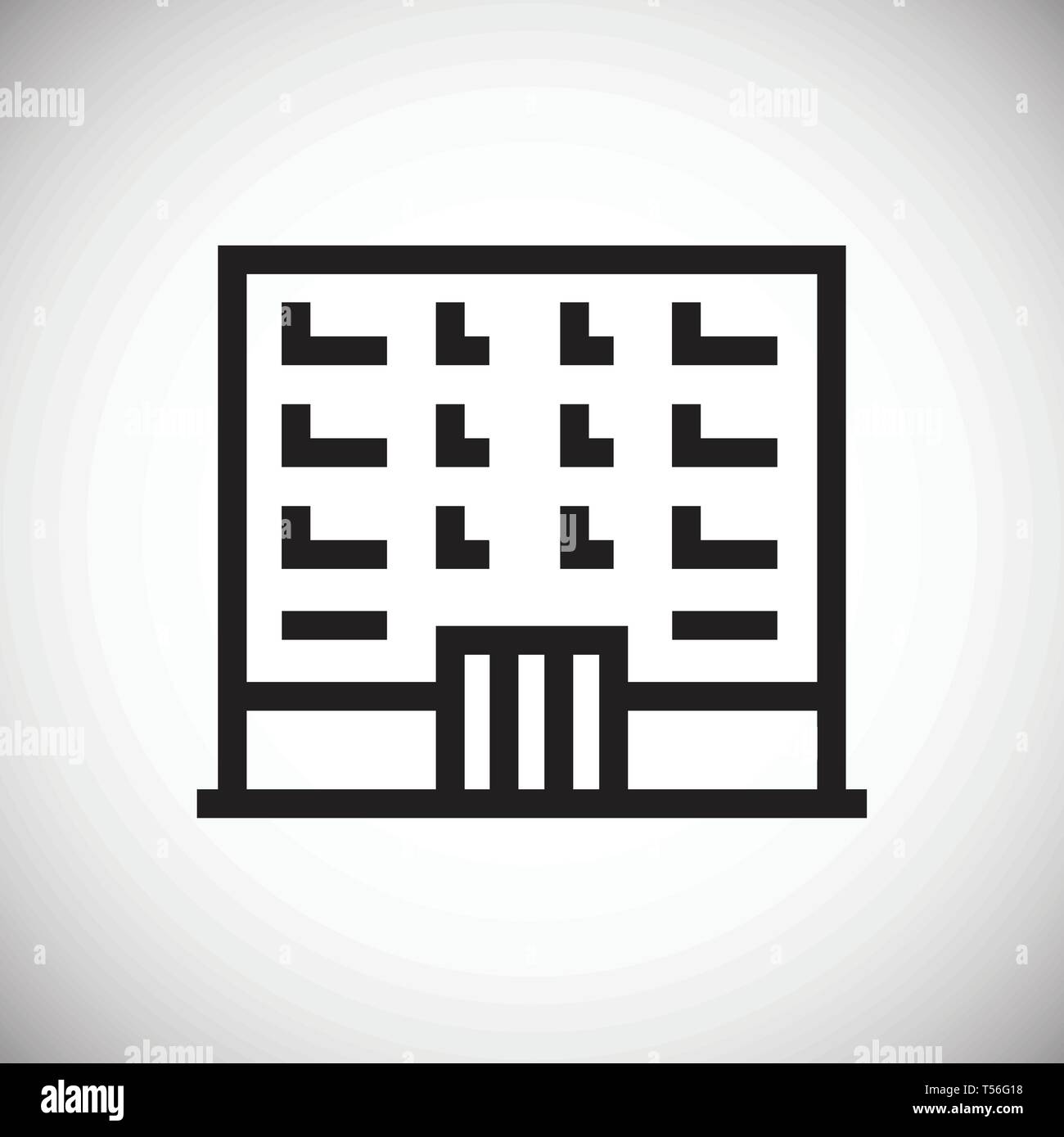 Building line icon on background for graphic and web design. Simple ...