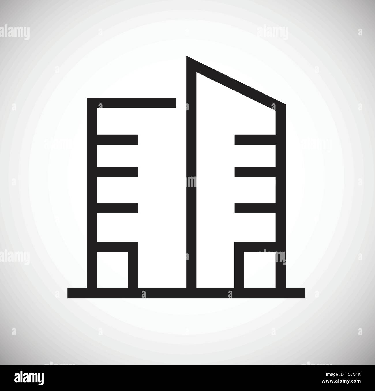 Building line icon on background for graphic and web design. Simple ...