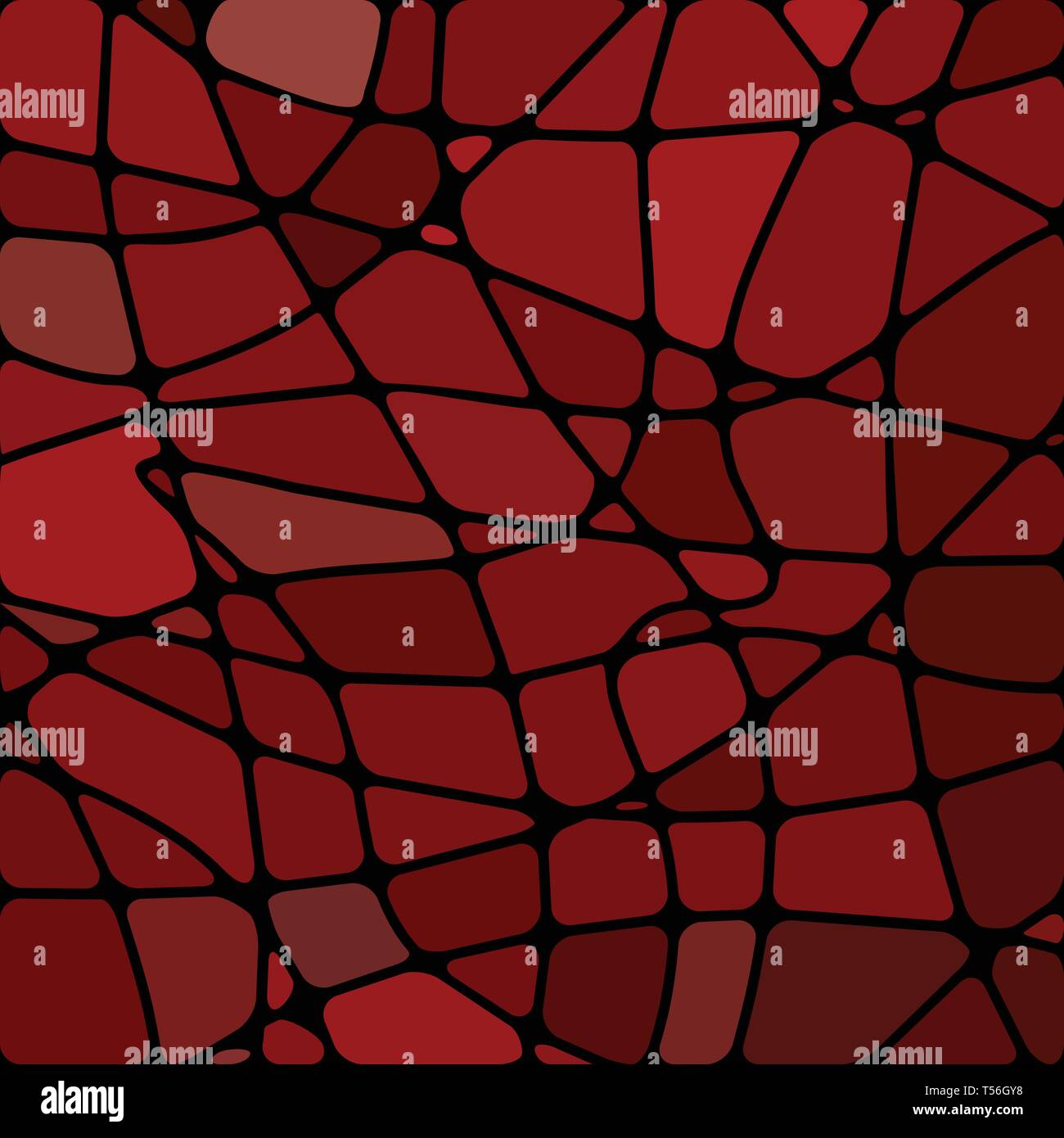 abstract vector stained-glass mosaic background - bright red Stock ...