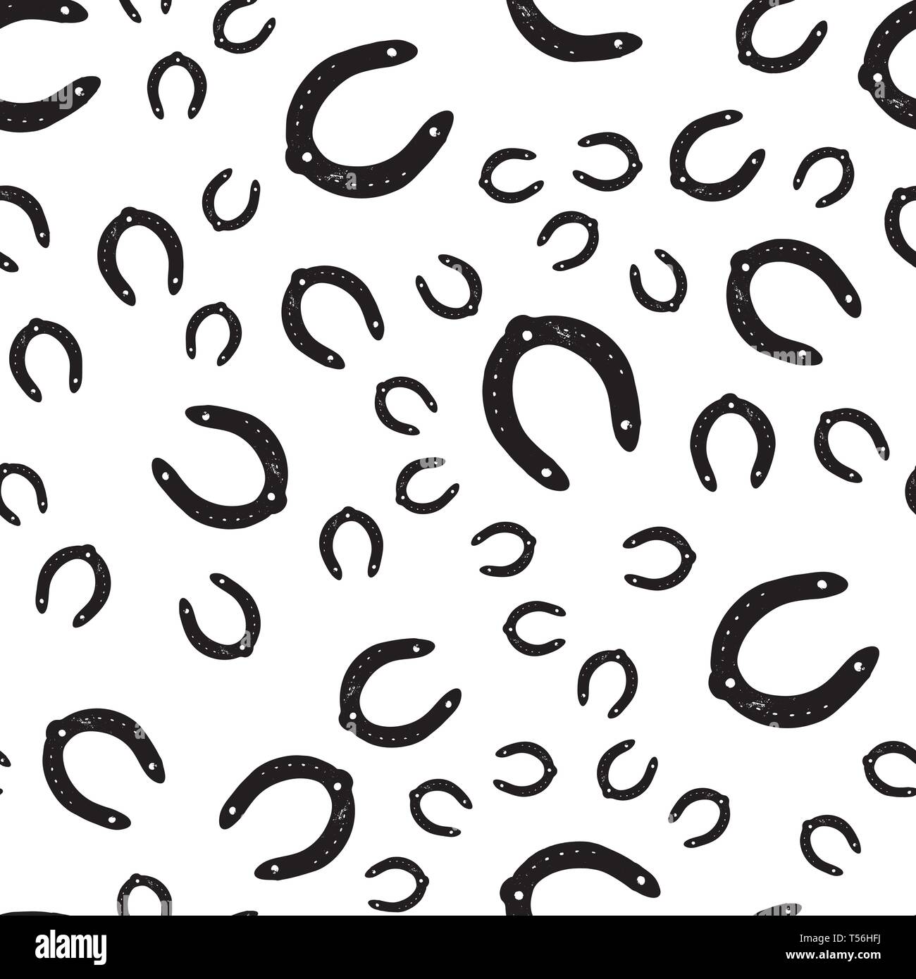 Horseshoe Seamless Stock Vector