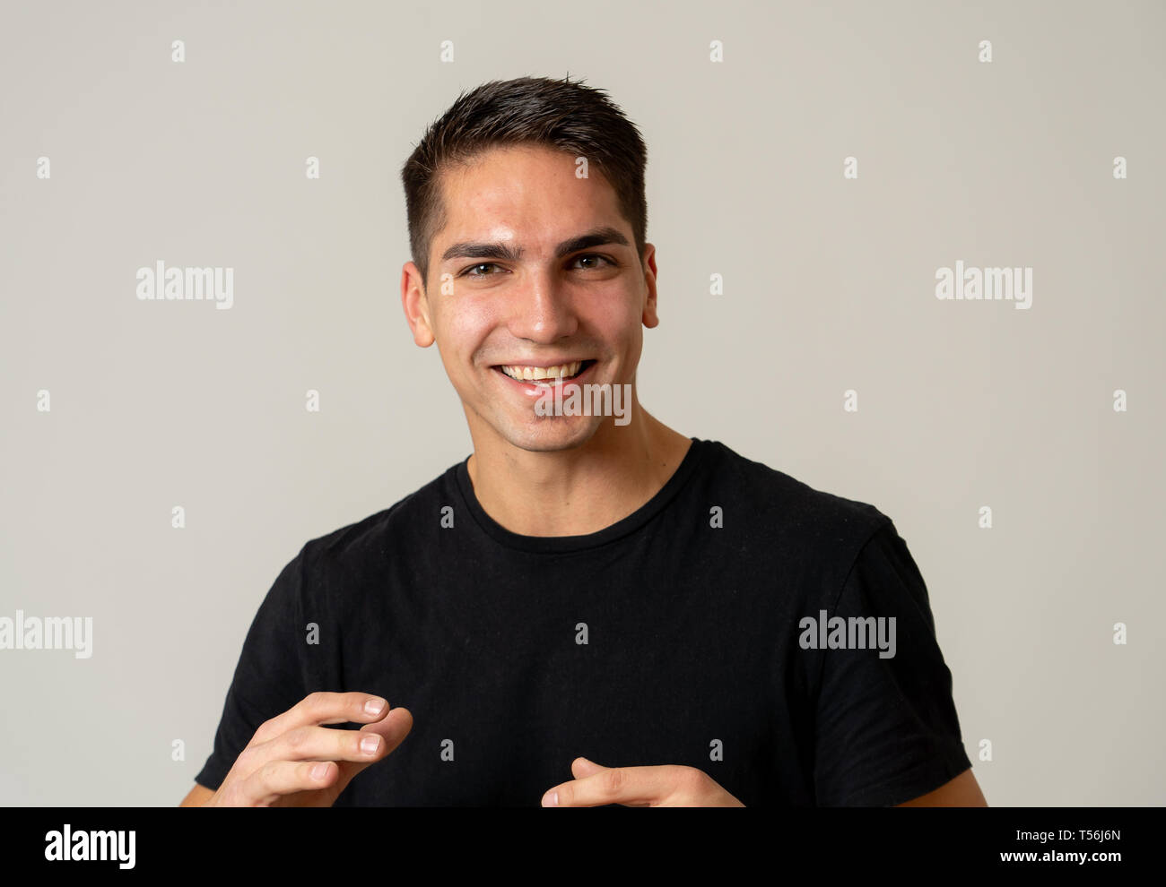 Portrait Of Attractive Young Model With Happy Face And Beautiful Smile 