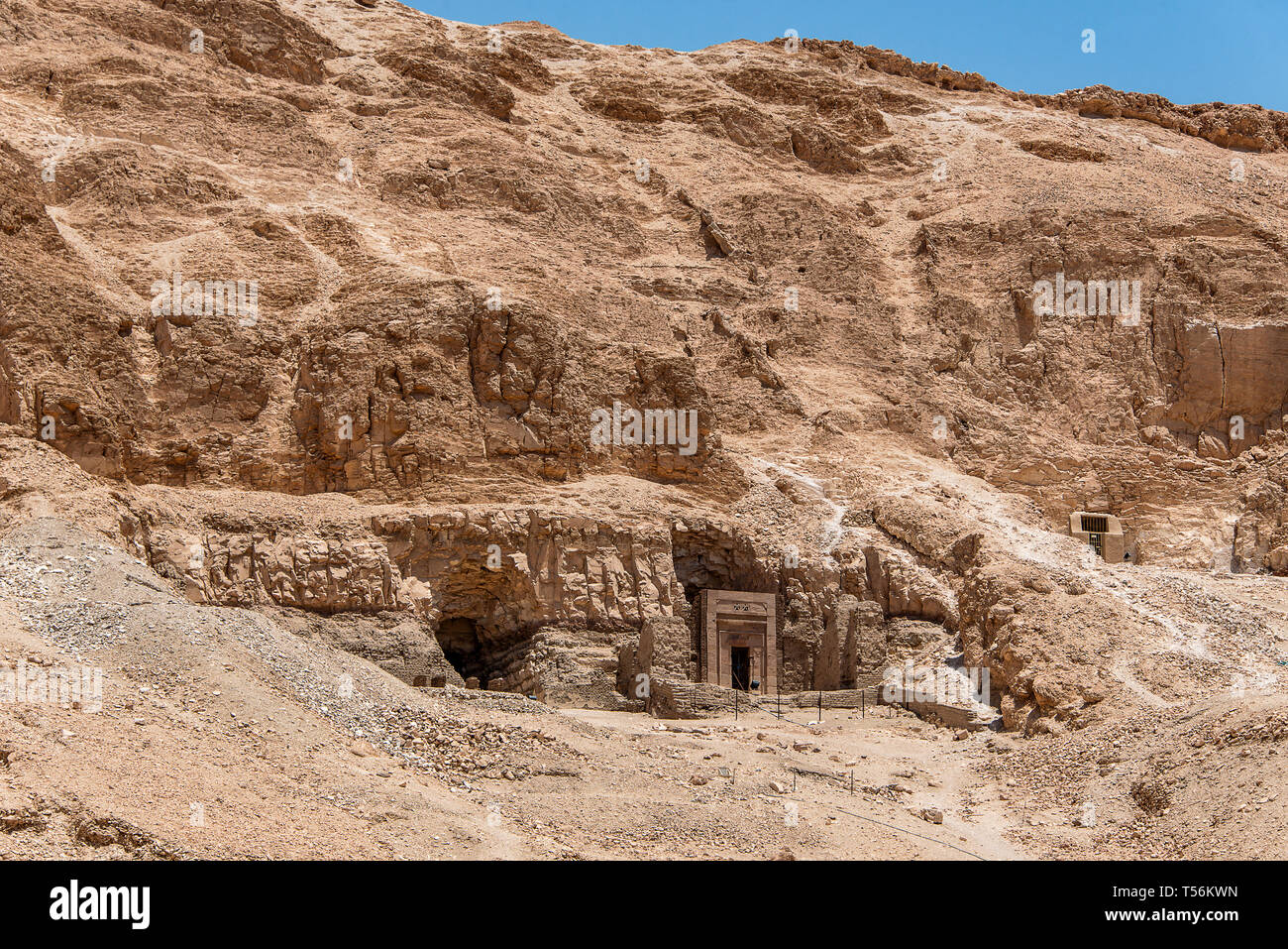 The antique temple of female pharao Hatchepsut near Luxor in Egypt. Stock Photo