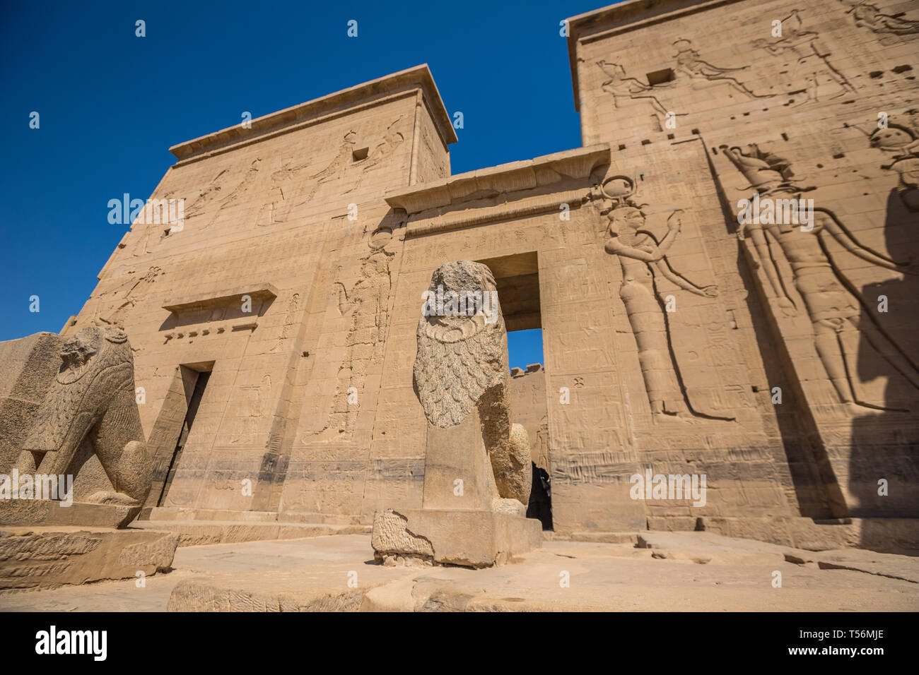 Temple of Philae in Aswan Egypt Stock Photo