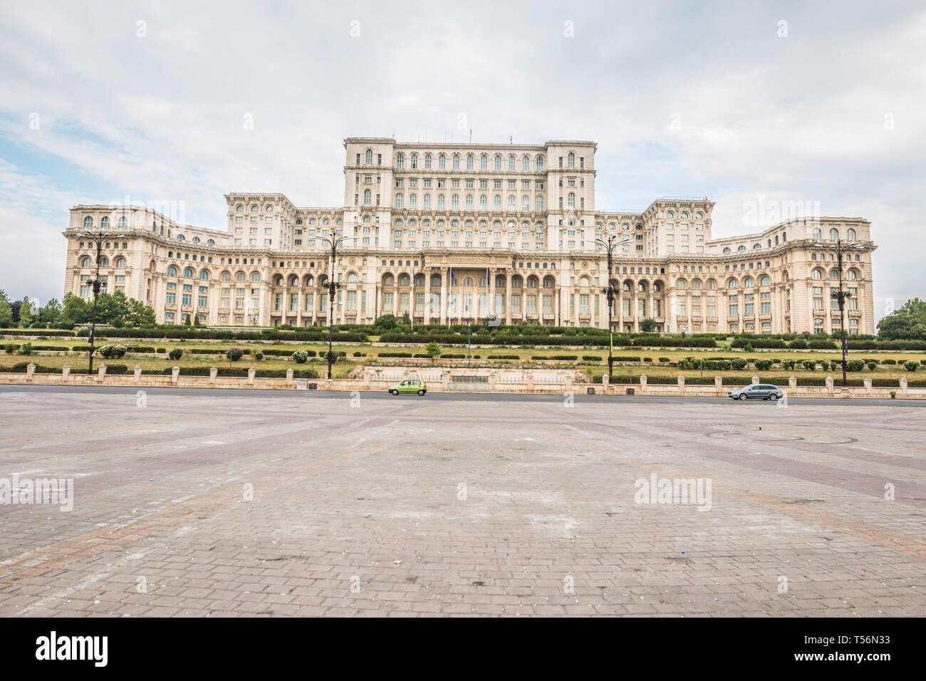 The Parliament Buildings In Bucharest Romania Stock Photo Alamy