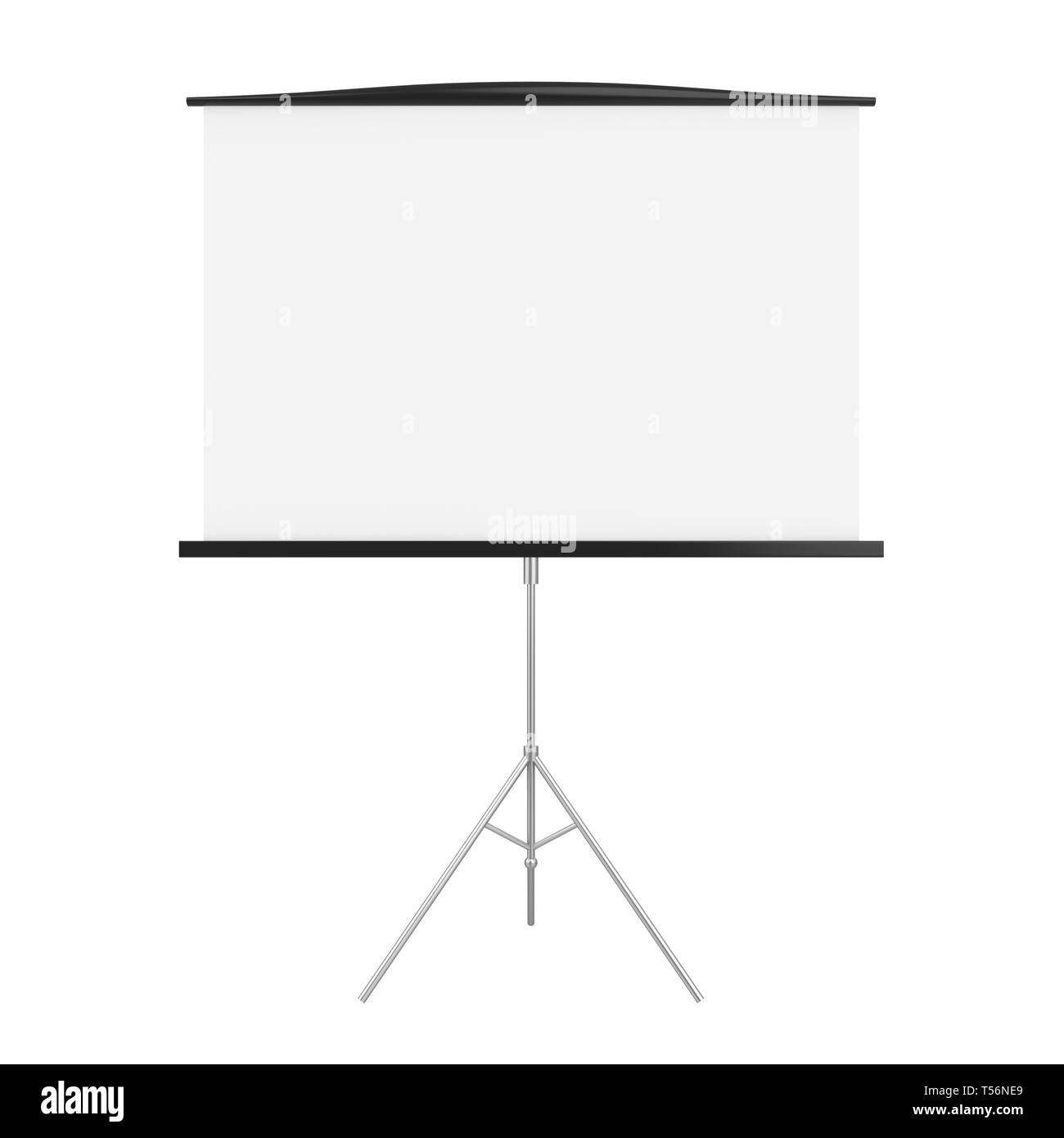 Blank Projector Screen Isolated Stock Photo Alamy