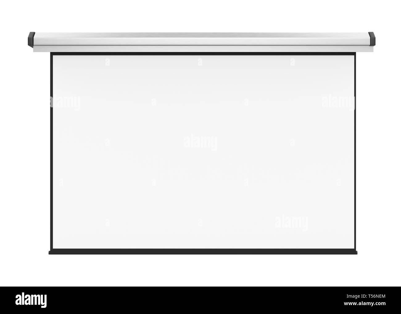 Blank Projector Screen Isolated Stock Photo Alamy
