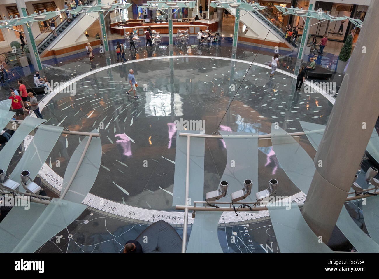 Walking through The Mall at Millenia in Orlando, Florida 