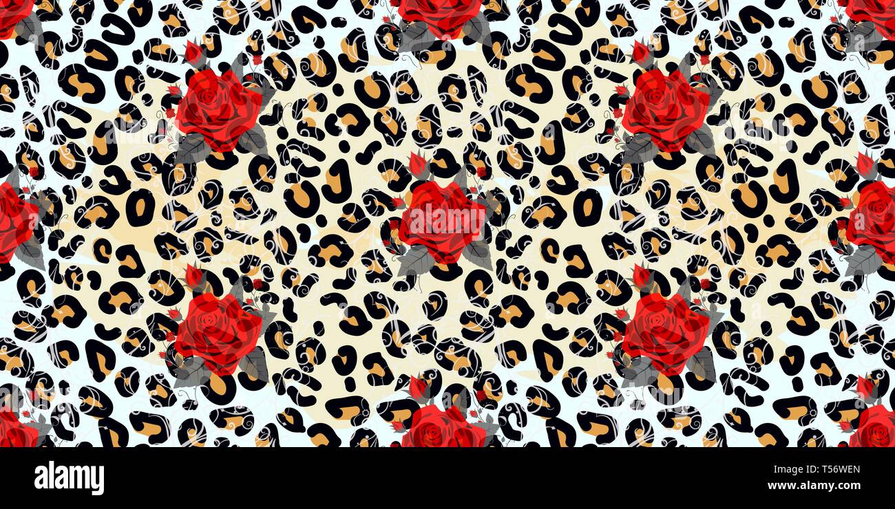Fashionable Leopard Seamless Pattern. Stylized Spotted Leopard Skin  Background With Golden Glitter For Fashion, Print, Wallpaper, Fabric.  Vector Illustration Royalty Free SVG, Cliparts, Vectors, and Stock  Illustration. Image 110151767.