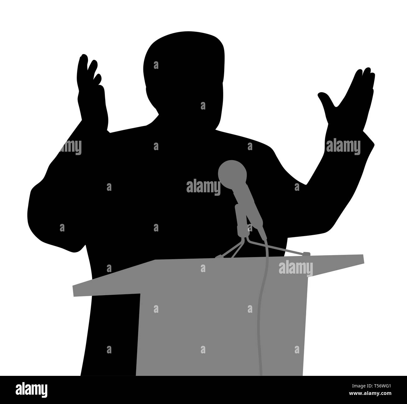 Speech public speech Black and White Stock Photos & Images - Alamy
