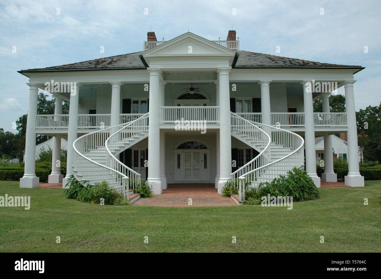 Wallace, Louisiana, USA 2019 Evergreen Plantation, located on the