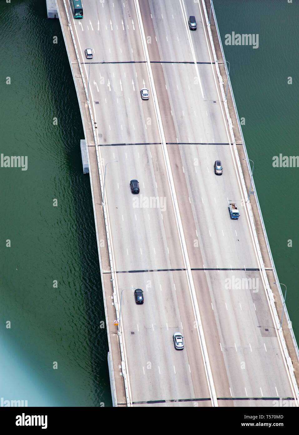 Aerial view of a bridge hi-res stock photography and images - Alamy